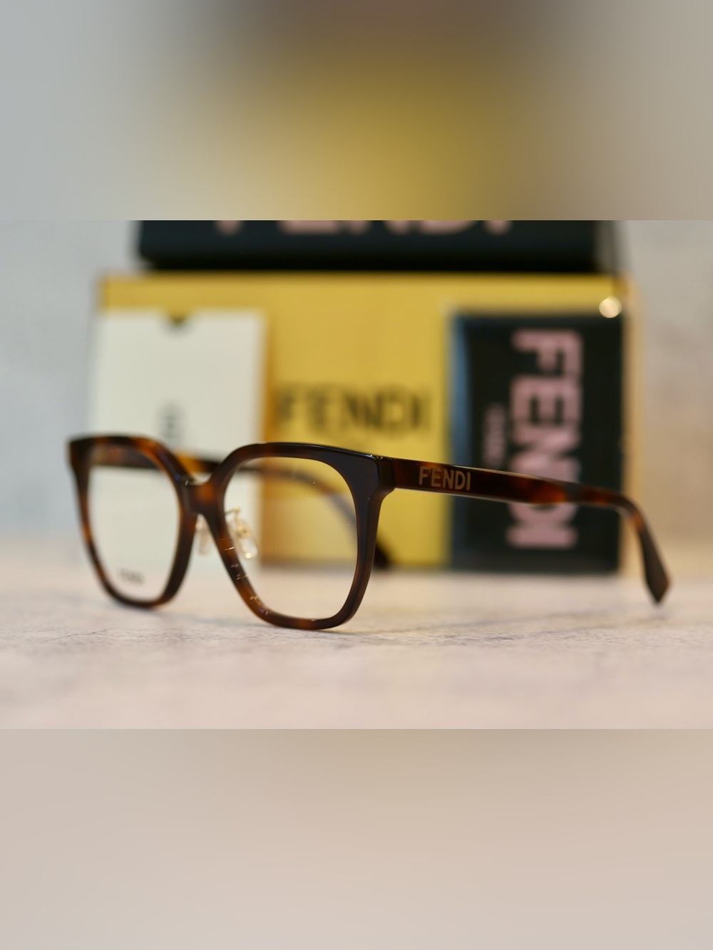 Fendi Tortoiseshell Women’s Glasses (New)
